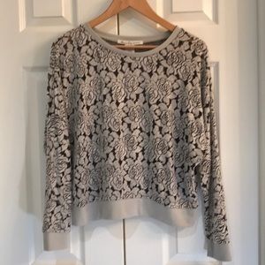 American Rag Women’s Gray Roses Sweater